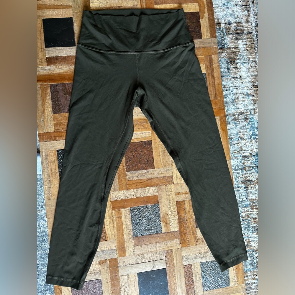 Lululemon Dark Olive Align Leggings 25”